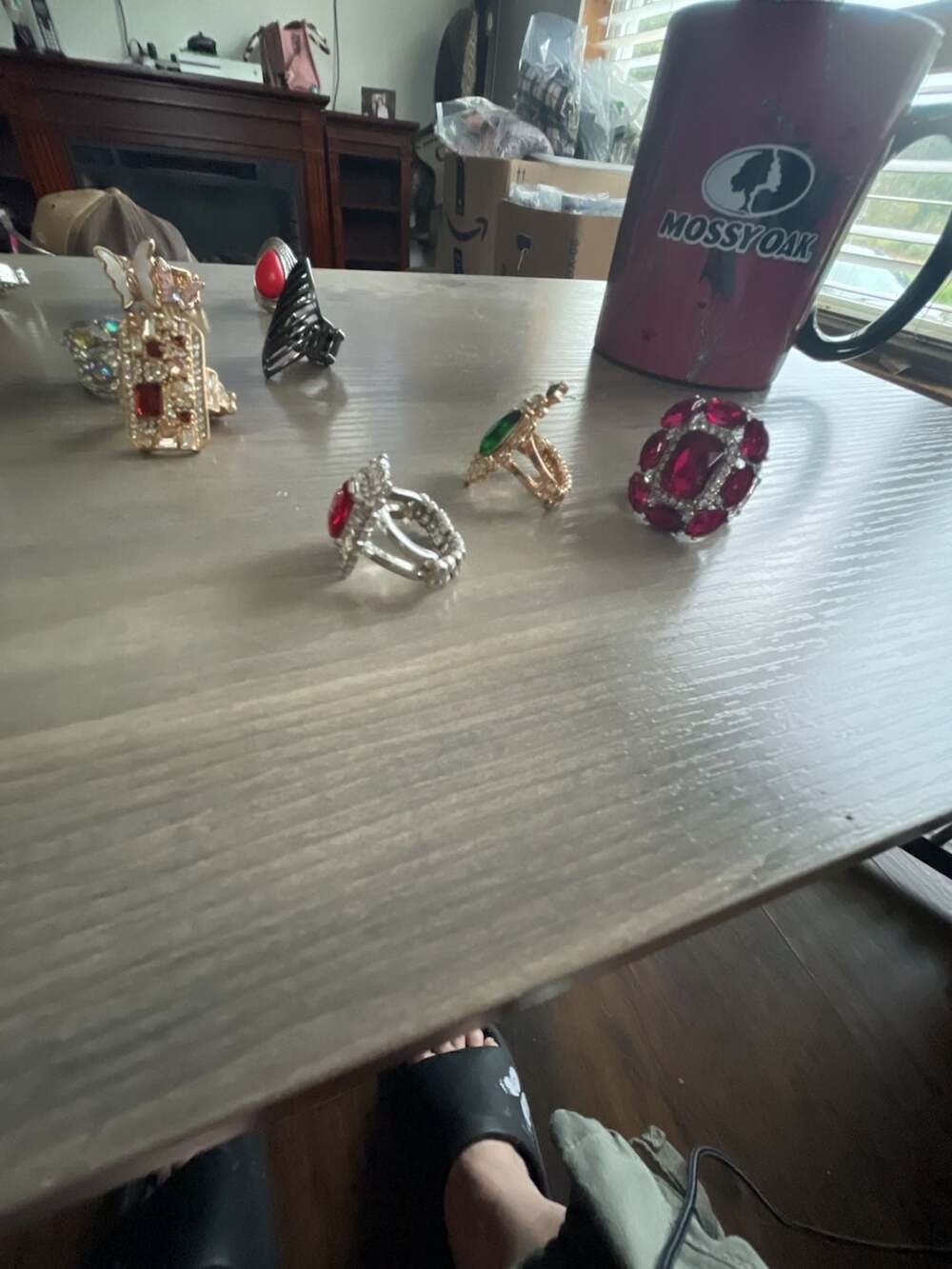 Paparazzi Rhinestone Statement Rings Assorted Lot Of 3 - Picture 5 of 5